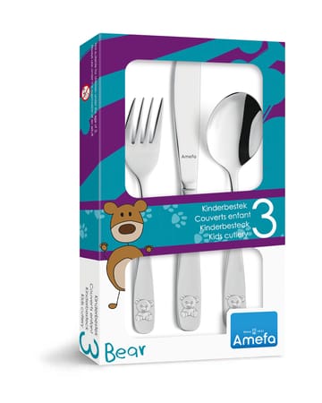 Bear children's cutlery 3 pieces - Stainless steel - Amefa