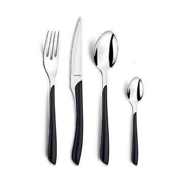 Eclat cutlery set 16 pieces - Black - Amefa