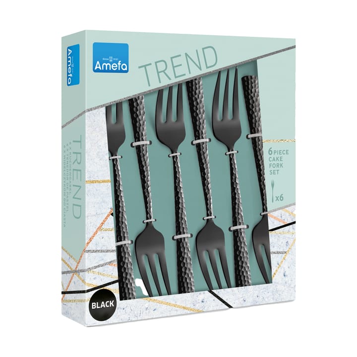 Felicity cake forks 15.6 cm 6-pack - Black - Amefa