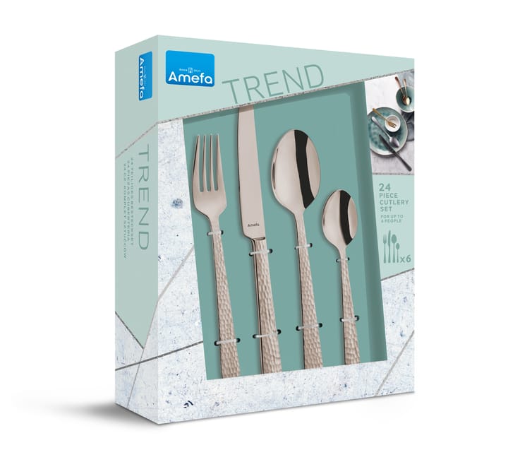 Felicity champagne cutlery set 24 pieces - Champagne - Amefa