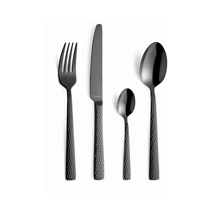 Felicity cutlery set 24 pieces - Black - Amefa