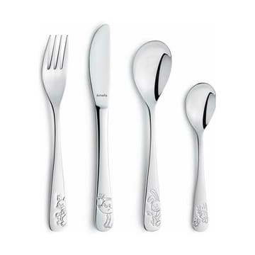 Forest Friends children's cutlery set 4-pack - Stainless steel - Amefa