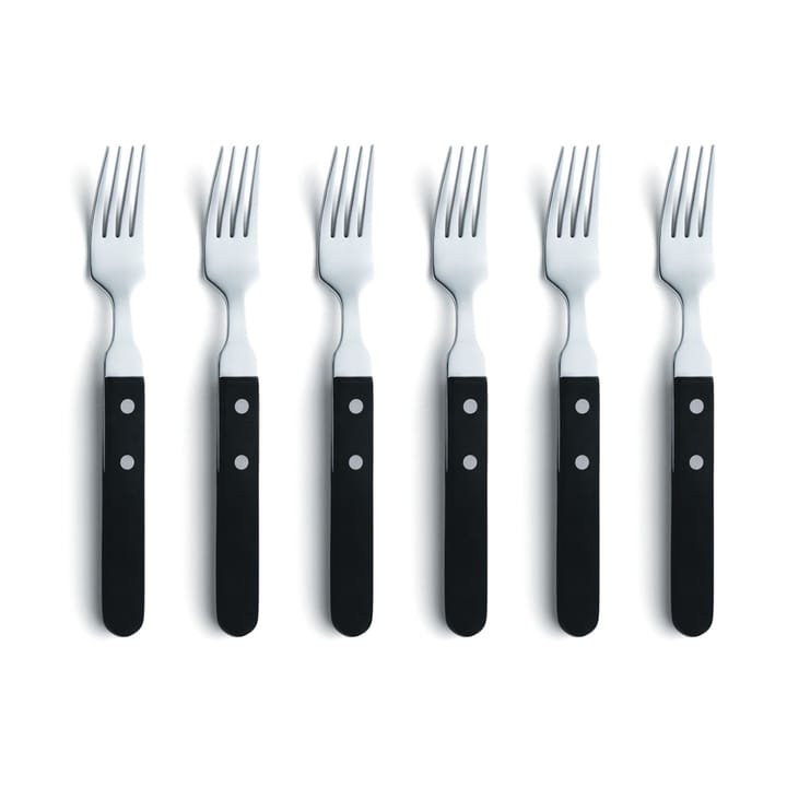 Pizza grill fork 6-pack - Black - Amefa