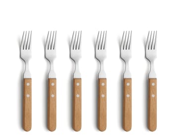 Pizza grill fork 6-pack - Oak - Amefa