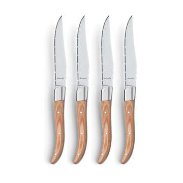 Royal Steak grill knife 4-pack - Natural in wooden box - Amefa