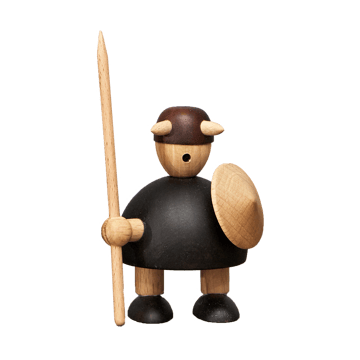 The vikings of Denmark wooden figure Small - Stained beech - Andersen Furniture