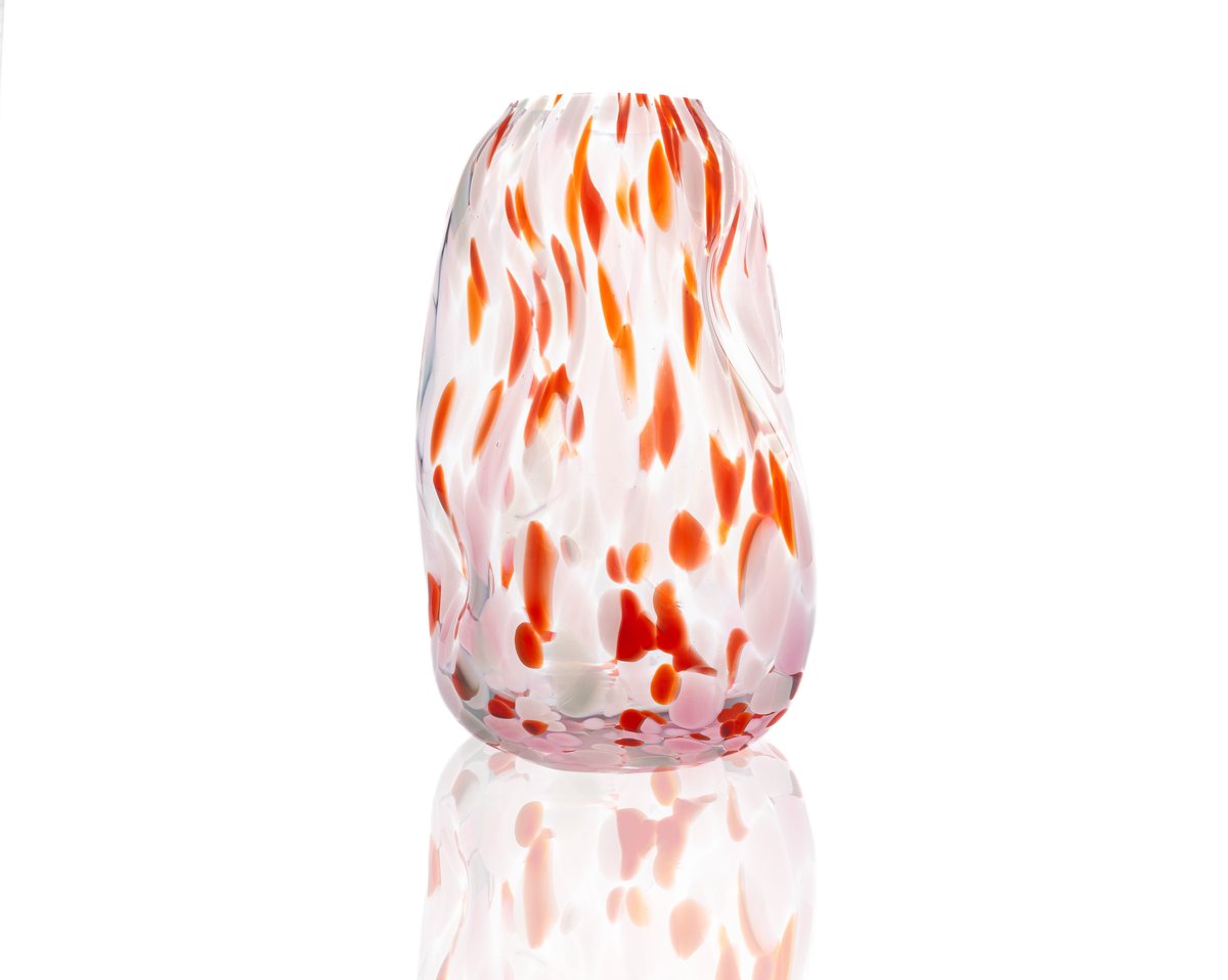 Anna Von Lipa Confetti Squeeze vase Mandarin