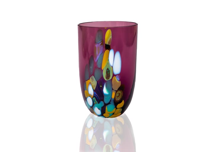 Marble drinking glass 30 cl - Mulberry purple - Anna Von Lipa