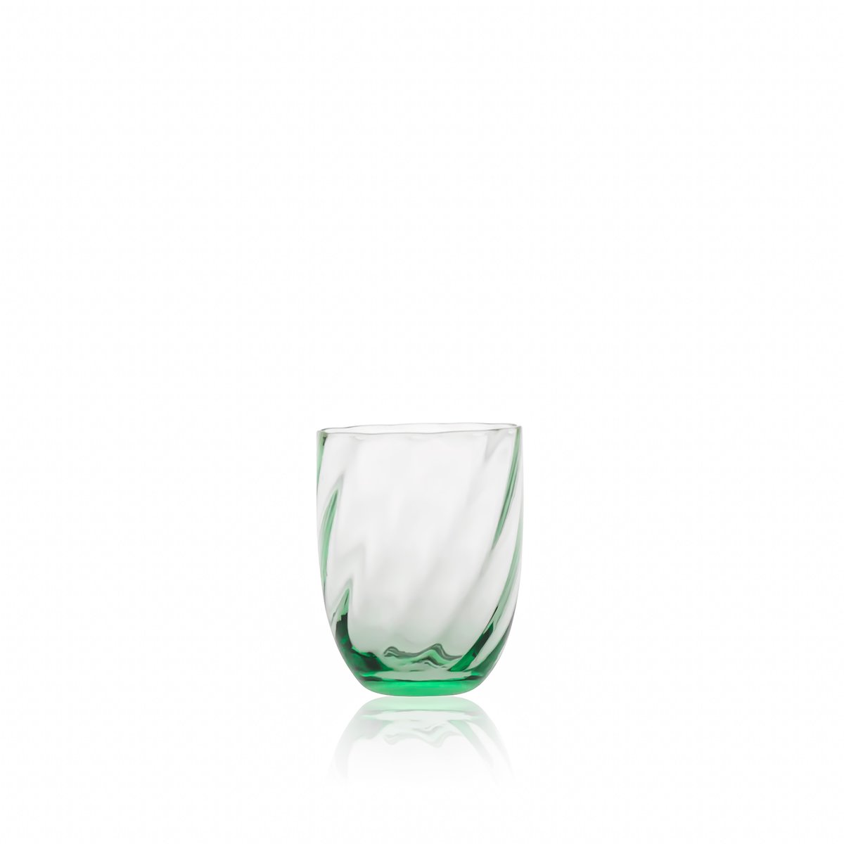 Anna Von Lipa Swirl drinking glass 25 cl Beryl | Scandinavian Design | Drinking glasses & tumblers | Green