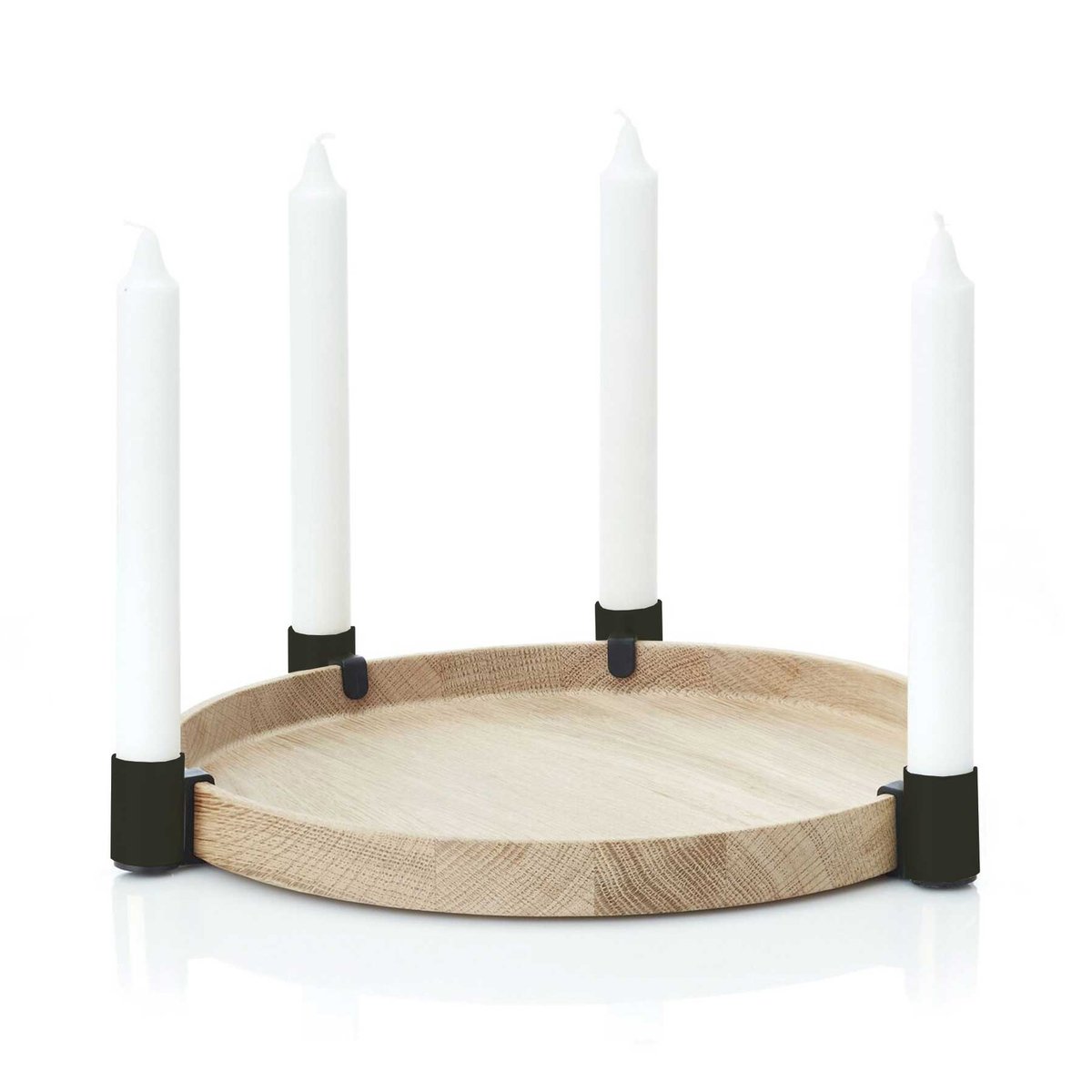 Applicata Luna maxi candle sticks oak-black