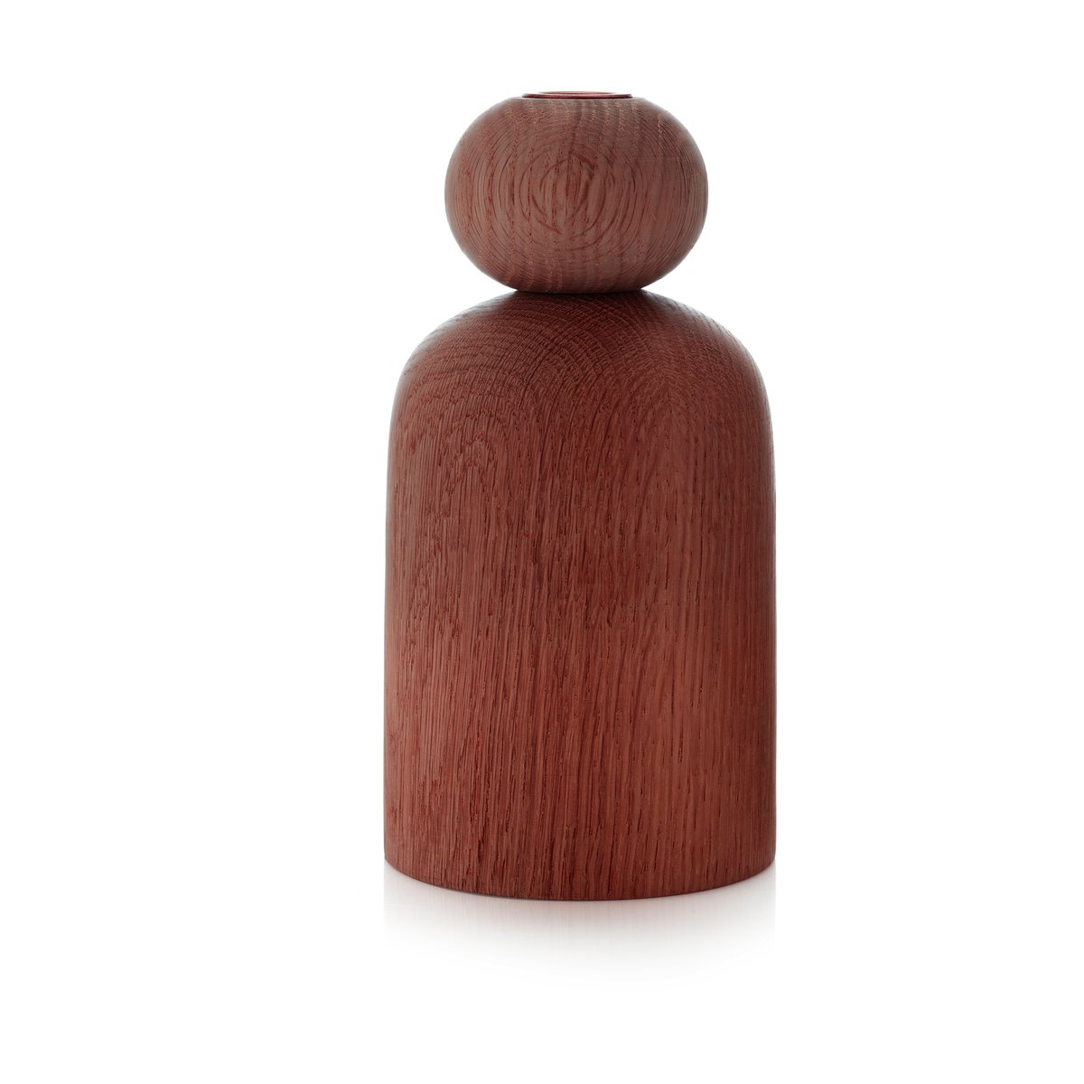 Applicata Shape ball vase Smoked oak