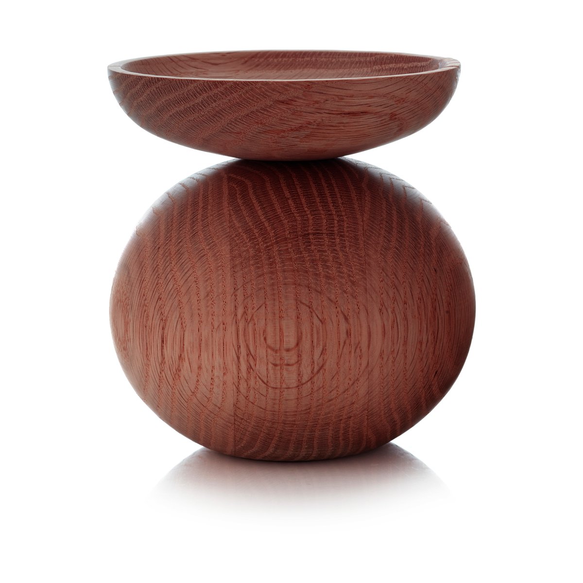 Applicata Shape bowl vase Smoked oak | Scandinavian Design | Vases | Brown