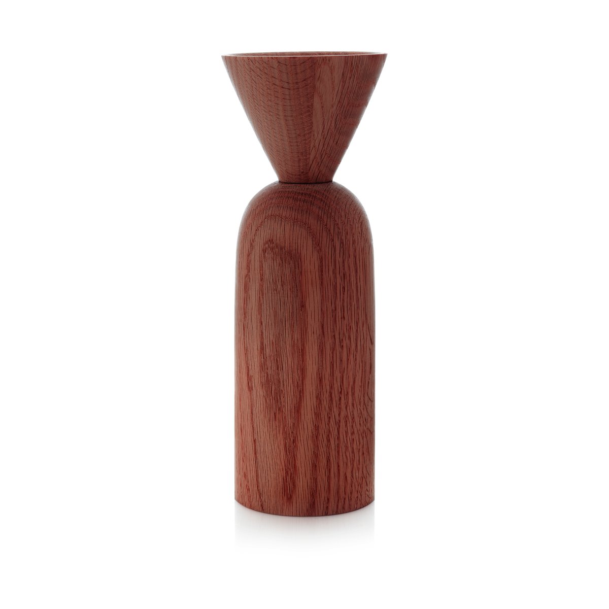 Applicata Shape cone vase Smoked oak