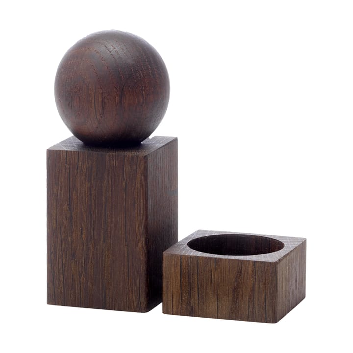 Twist spice grinder and salt bowl - Smoked Oak - Applicata