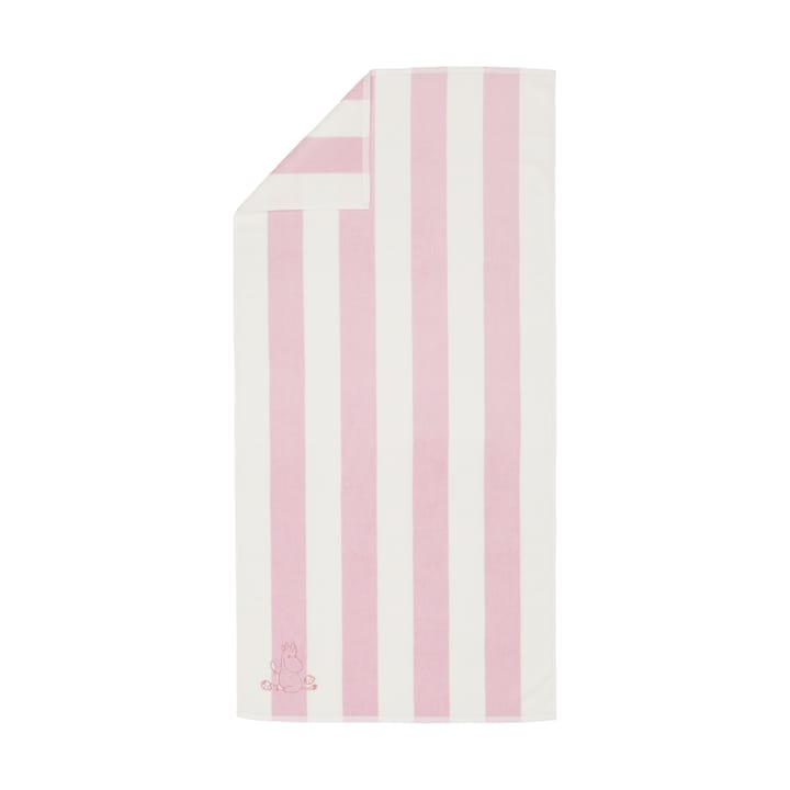 Moomin bath towel 70x140 cm - Seashell pink-white - Arabia