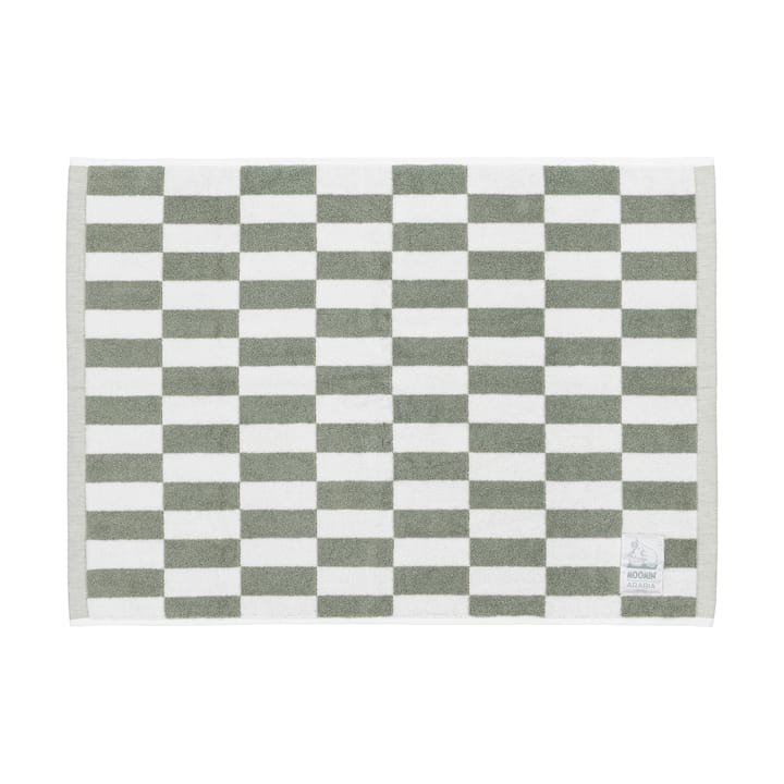 Moomin bathroom mat 50x70 cm - Green-white checks - Arabia