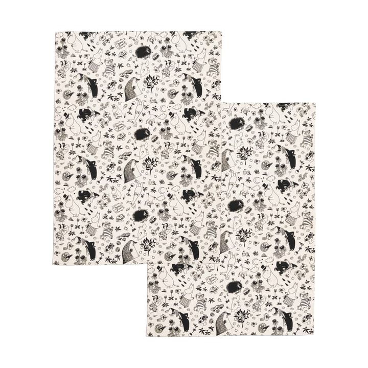 Moomin kitchen towel 50x70 cm 2-pack - Off-white - Arabia