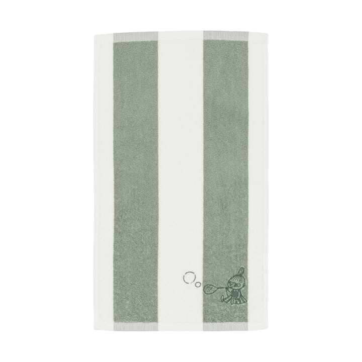 Moomin towel 30x50 cm - Little My green-white - Arabia