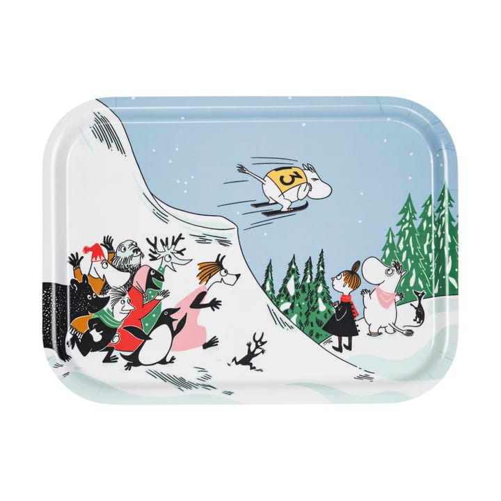 Moomin tray 27x20 cm - Ski jumping - Arabia