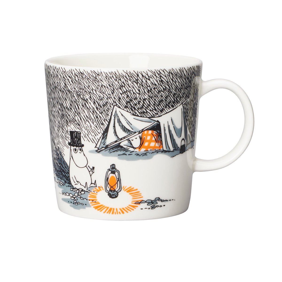 Arabia Sleep tight Moomin mug 30 cl | Scandinavian Design | Moomin mugs | Grey