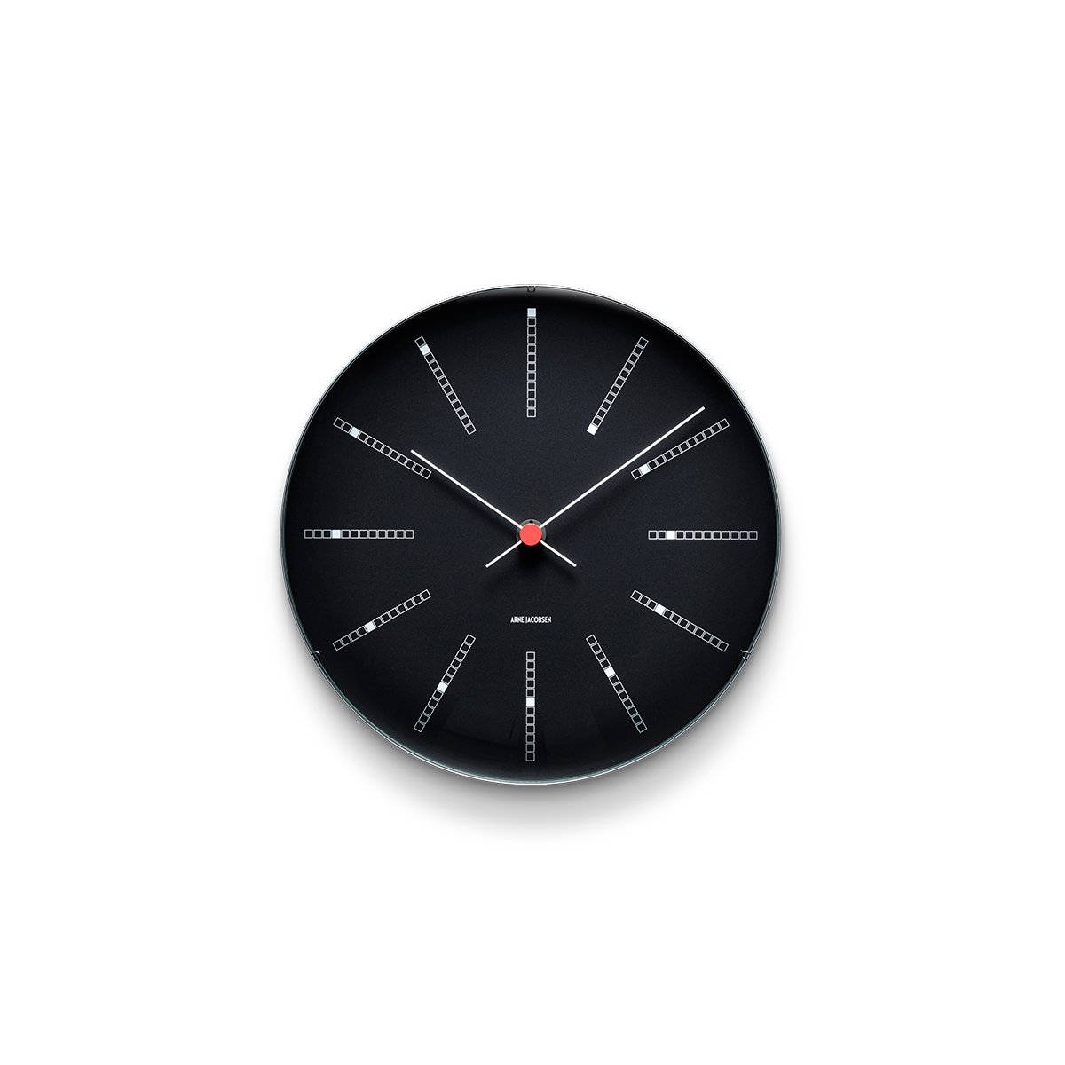 Arne Jacobsen Clocks AJ Bankers clock black Ø 21 cm