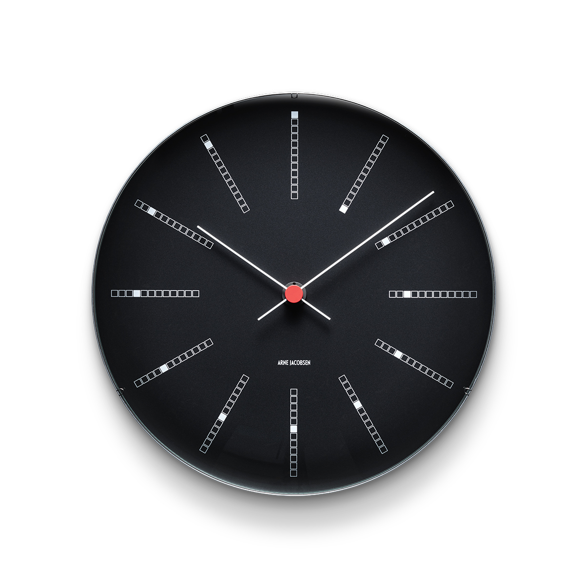 AJ Bankers clock black from Arne Jacobsen Clocks NordicNest