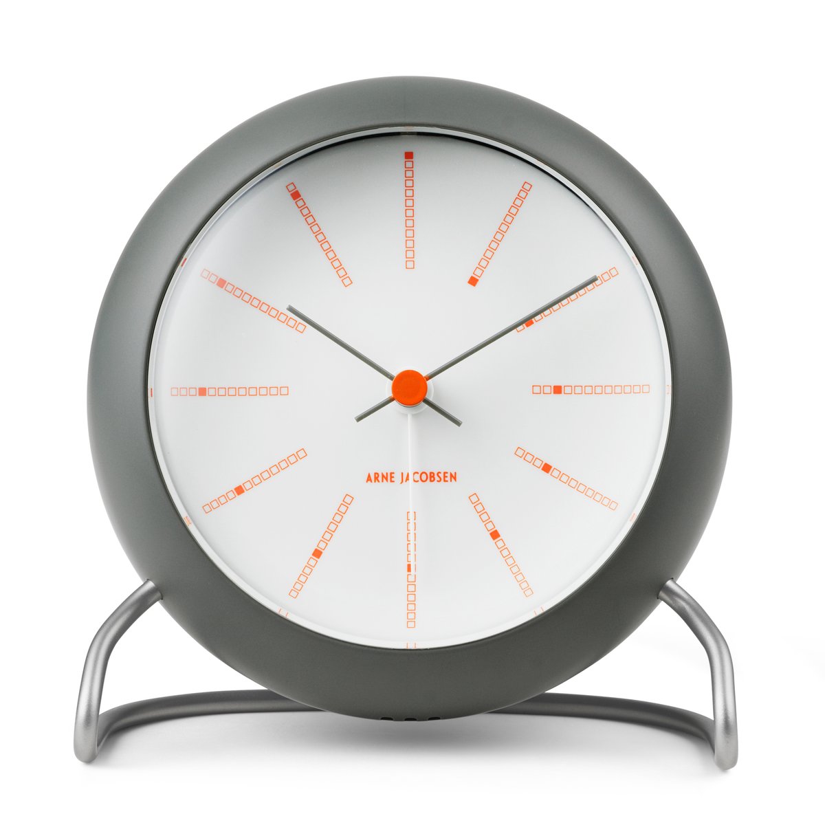 Arne Jacobsen Clocks AJ Bankers table clock Ø11 cm Dark grey