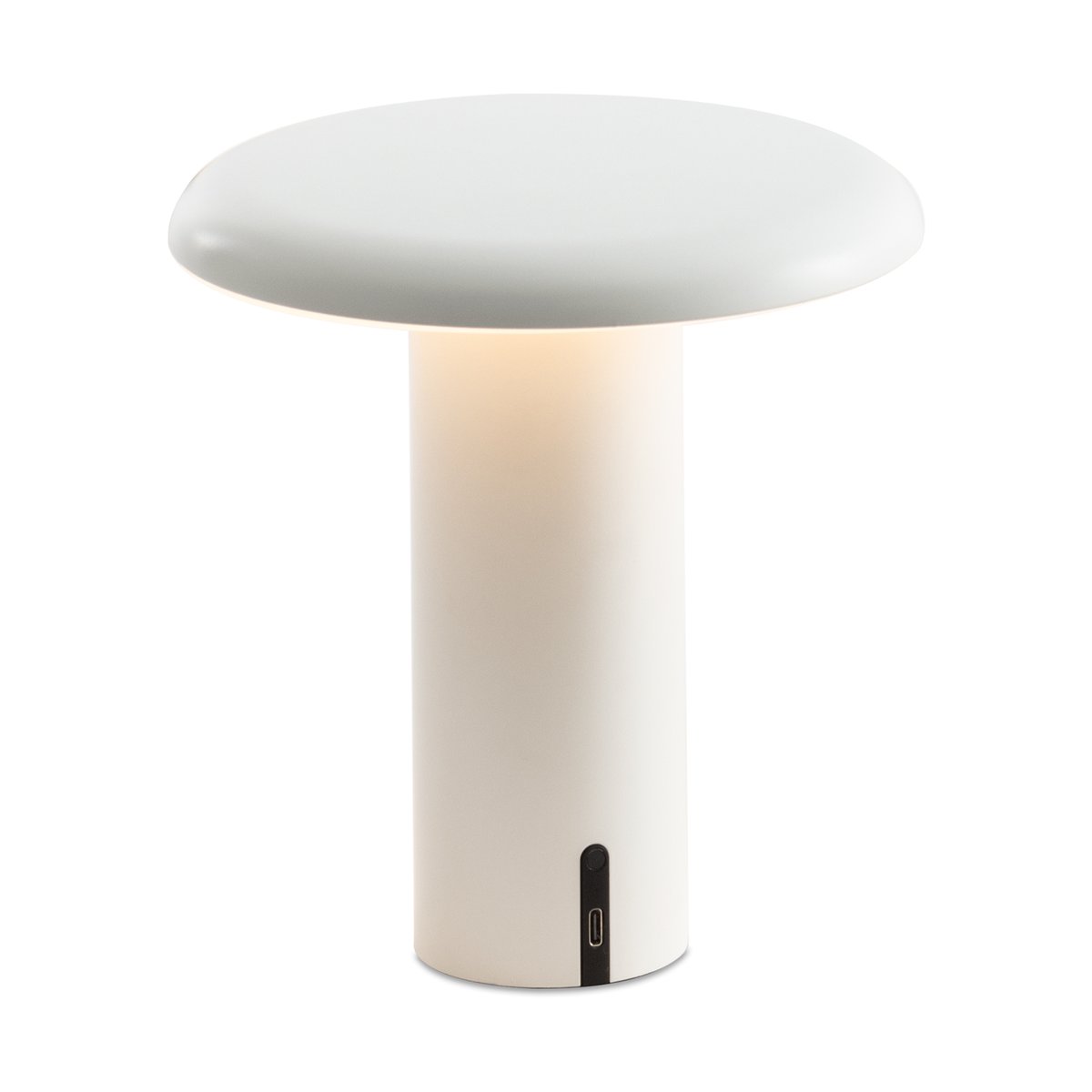 Artemide Takku portable table lamp 19 cm Varnished white