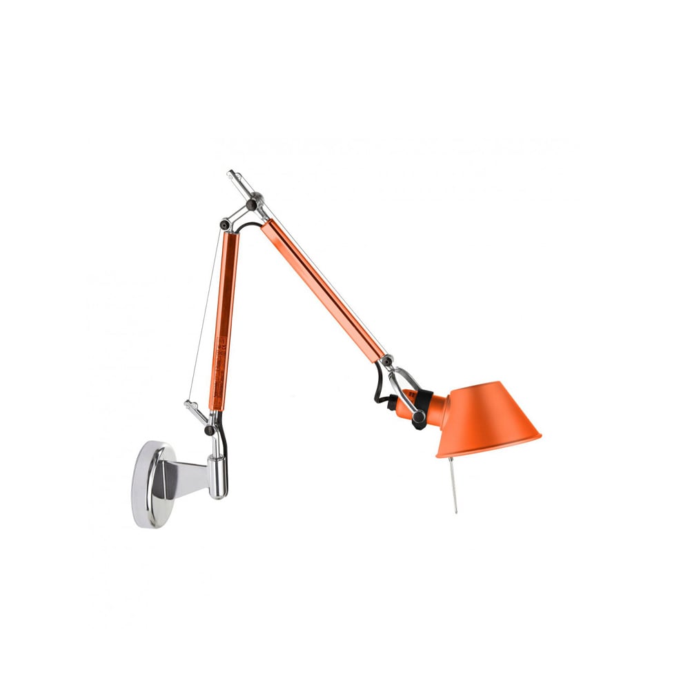 Artemide Tolomeo Micro wall lamp Anodized orange