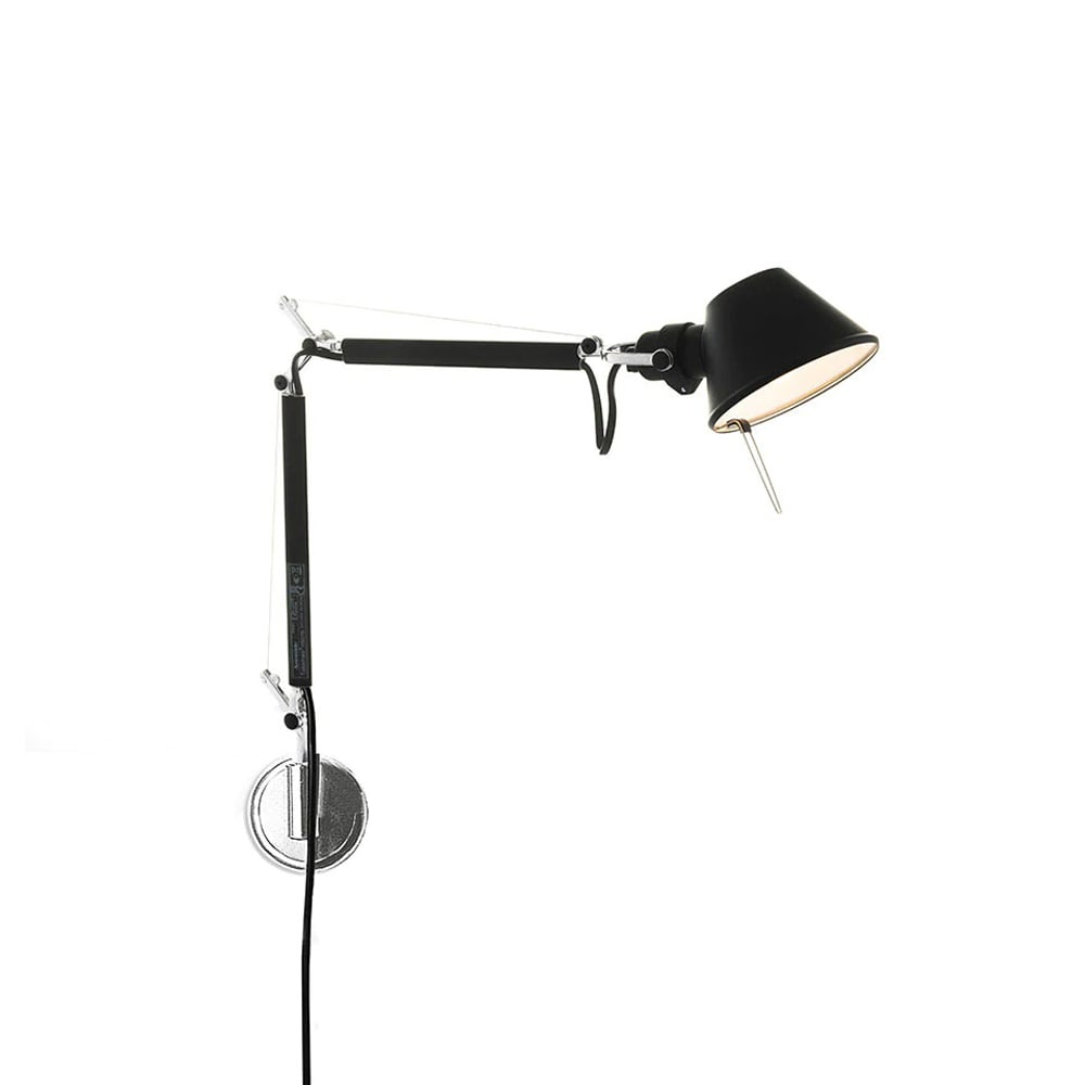 Artemide Tolomeo Micro wall lamp Black