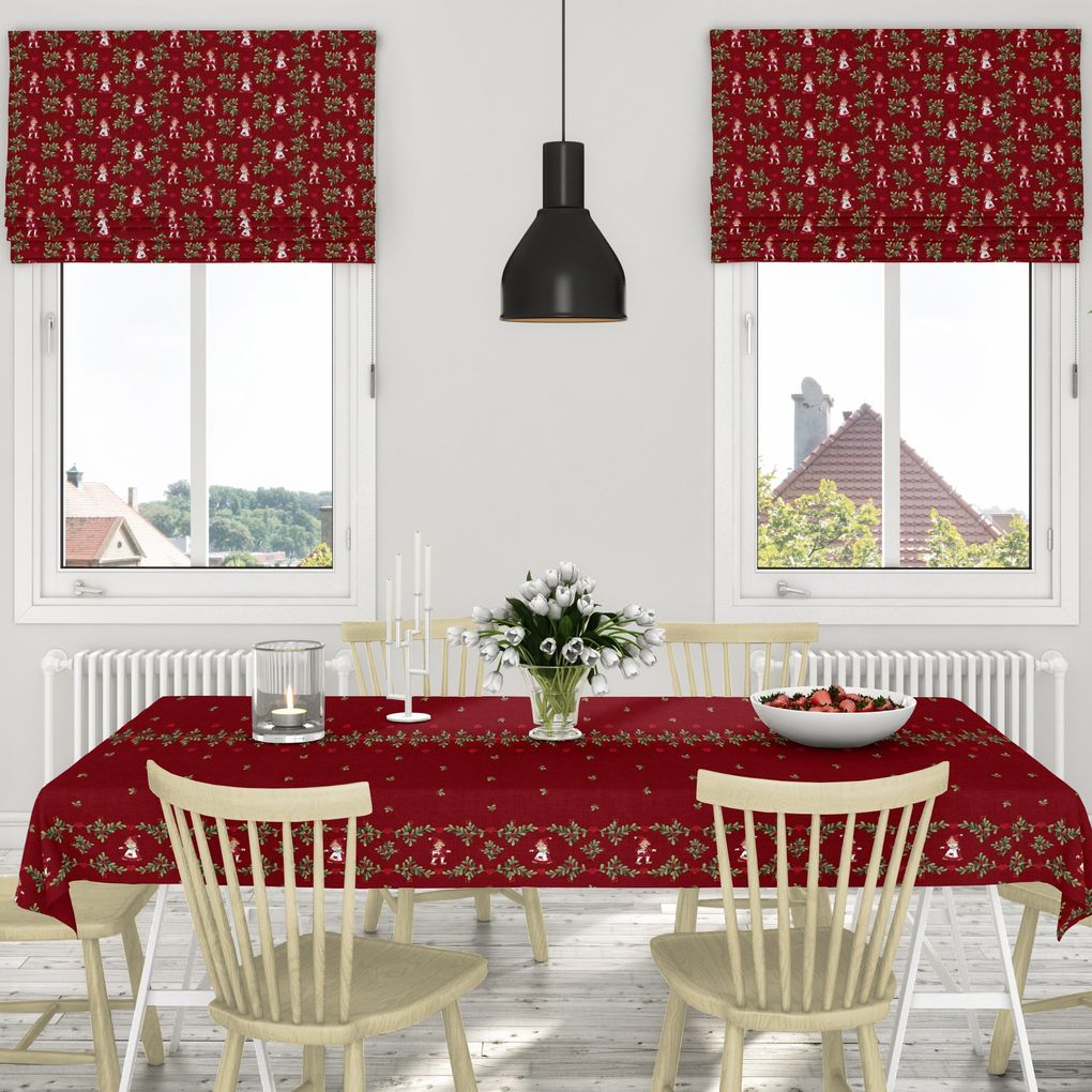 Hjärtans jul bård oilcloth from Arvidssons Textil