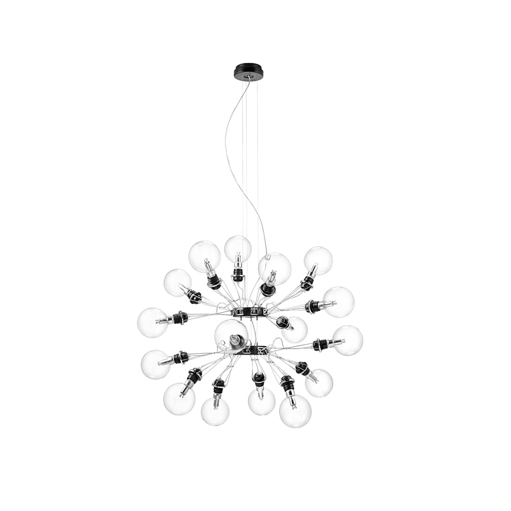 Ateljé Lyktan Matrix pendant lamp Black, 16-arm