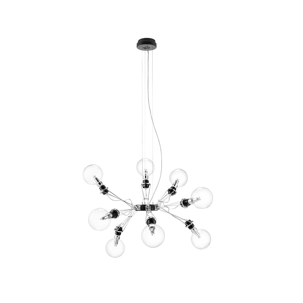 Ateljé Lyktan Matrix pendant lamp Black, 8-arm