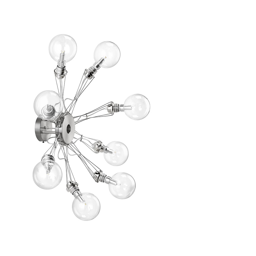 Ateljé Lyktan Matrix wall lamp Nickle plated, 8-arm