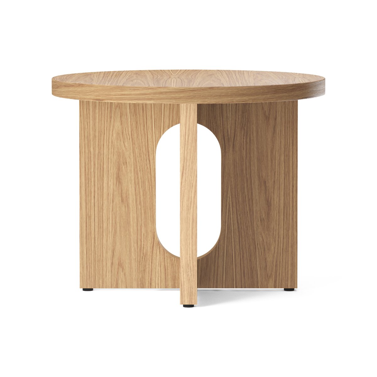 Audo Copenhagen Androgyne side table Ø50 cm oak base Oak table top