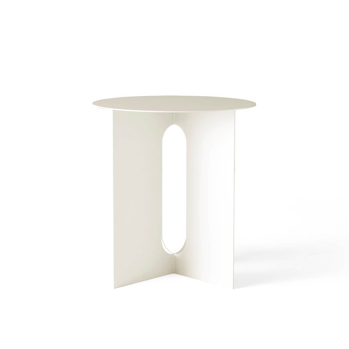 Audo Copenhagen Androgyne steel legs for side table ivory white