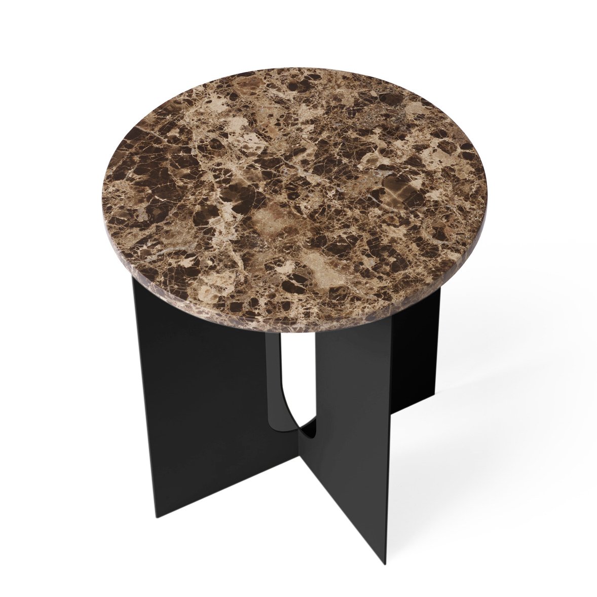 Audo Copenhagen Androgyne table top for side table Brown emperor