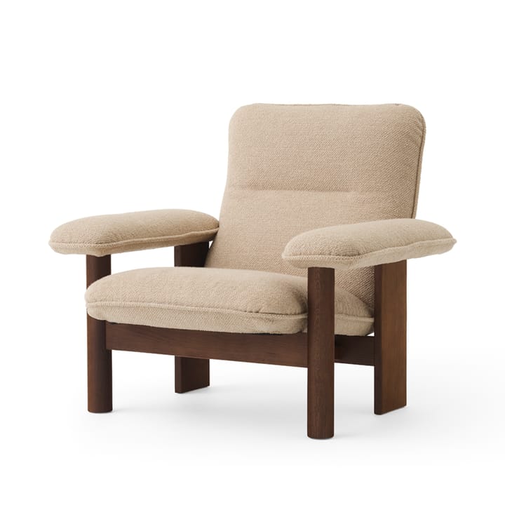 Brasilia armchair - Dark oak-Bouclé 02 beige - Audo Copenhagen