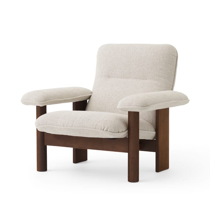 Brasilia armchair - Dark oak-Moss 011 grey - Audo Copenhagen