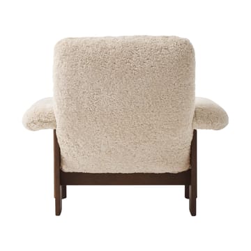 Brasilia armchair - Dark oak-Nature sheepskin curly - Audo Copenhagen