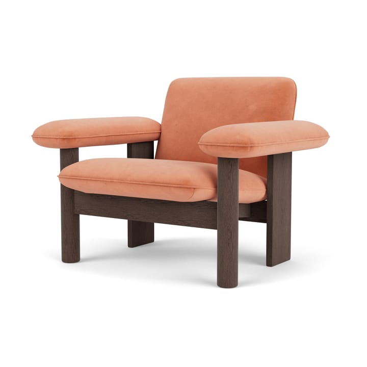 Brasilia armchair low back, Dark oak-Avalon 012 Audo Copenhagen