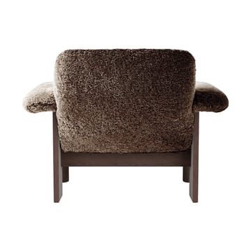 Brasilia armchair low back - Dark oak-Sahara sheepskin curly - Audo Copenhagen