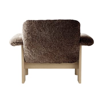 Brasilia armchair low back - Natural oak-Sahara sheepskin curly - Audo Copenhagen