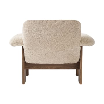 Brasilia armchair low back - Walnut-Nature sheepskin curly - Audo Copenhagen