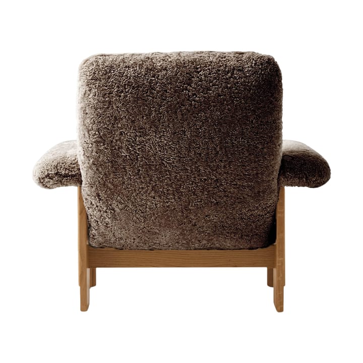 Brasilia armchair, Natural oak-Sahara sheepskin curly Audo Copenhagen