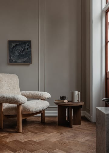 Brasilia armchair - Natural oak-Sahara sheepskin curly - Audo Copenhagen