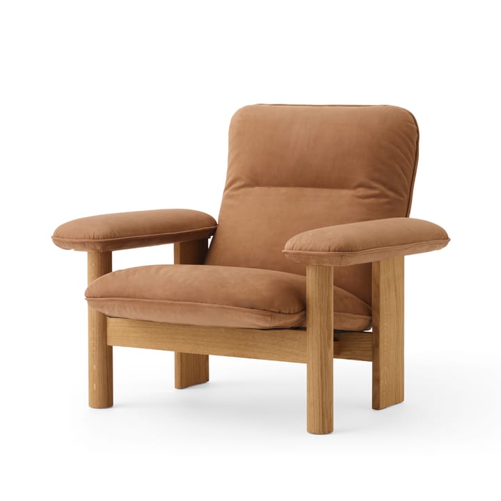 Brasilia armchair - Oiled oak-Dunes camel leather 21004 - Audo Copenhagen