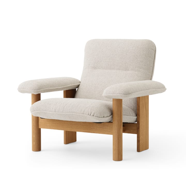 Brasilia armchair - Oiled oak-Moss 011 grey - Audo Copenhagen