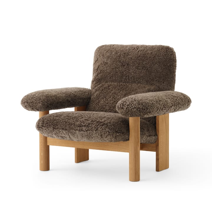 Brasilia armchair - Oiled oak-Root sheepskin - Audo Copenhagen