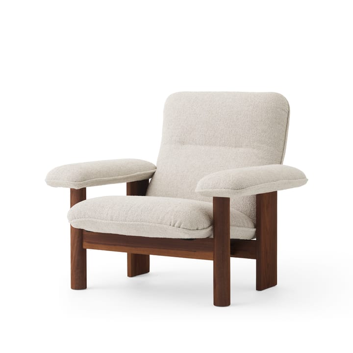 Brasilia armchair - Walnut-Moss 011 grey - Audo Copenhagen